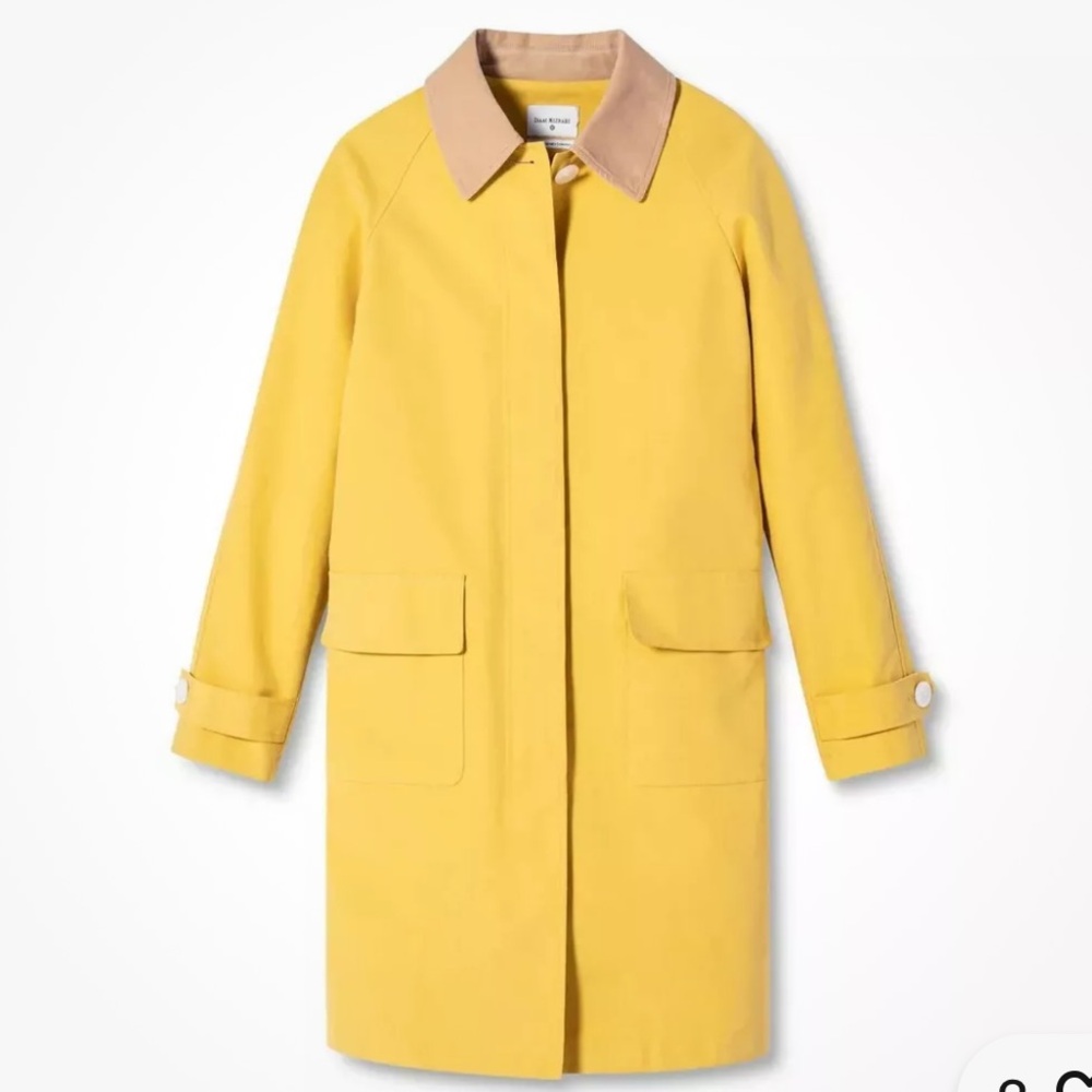 Isaac Mizrahi Yellow Coat for Target NWT Med